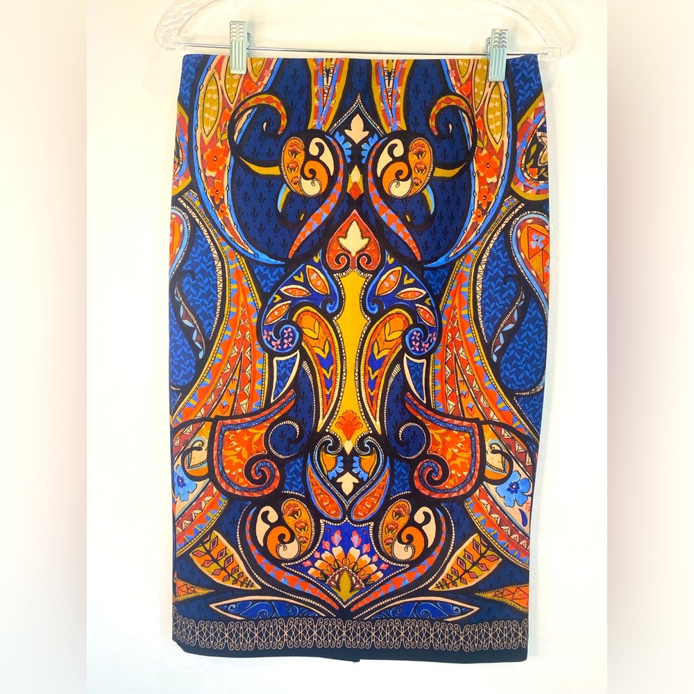 Beige by Eci Paisley Print Skirt